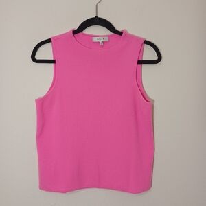 Milly Sleeveless Pink Tank Top Sweater